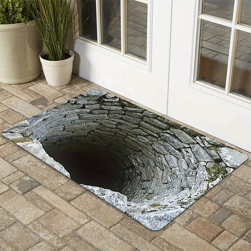 🌀 Endless Abyss Door Mat – Non-Slip Visual Illusion Decor