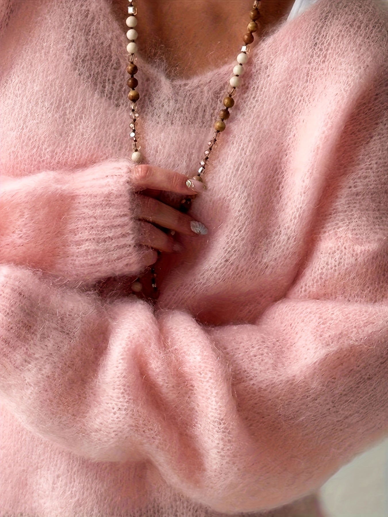 ❄️ Fleece V-Neck Pullover