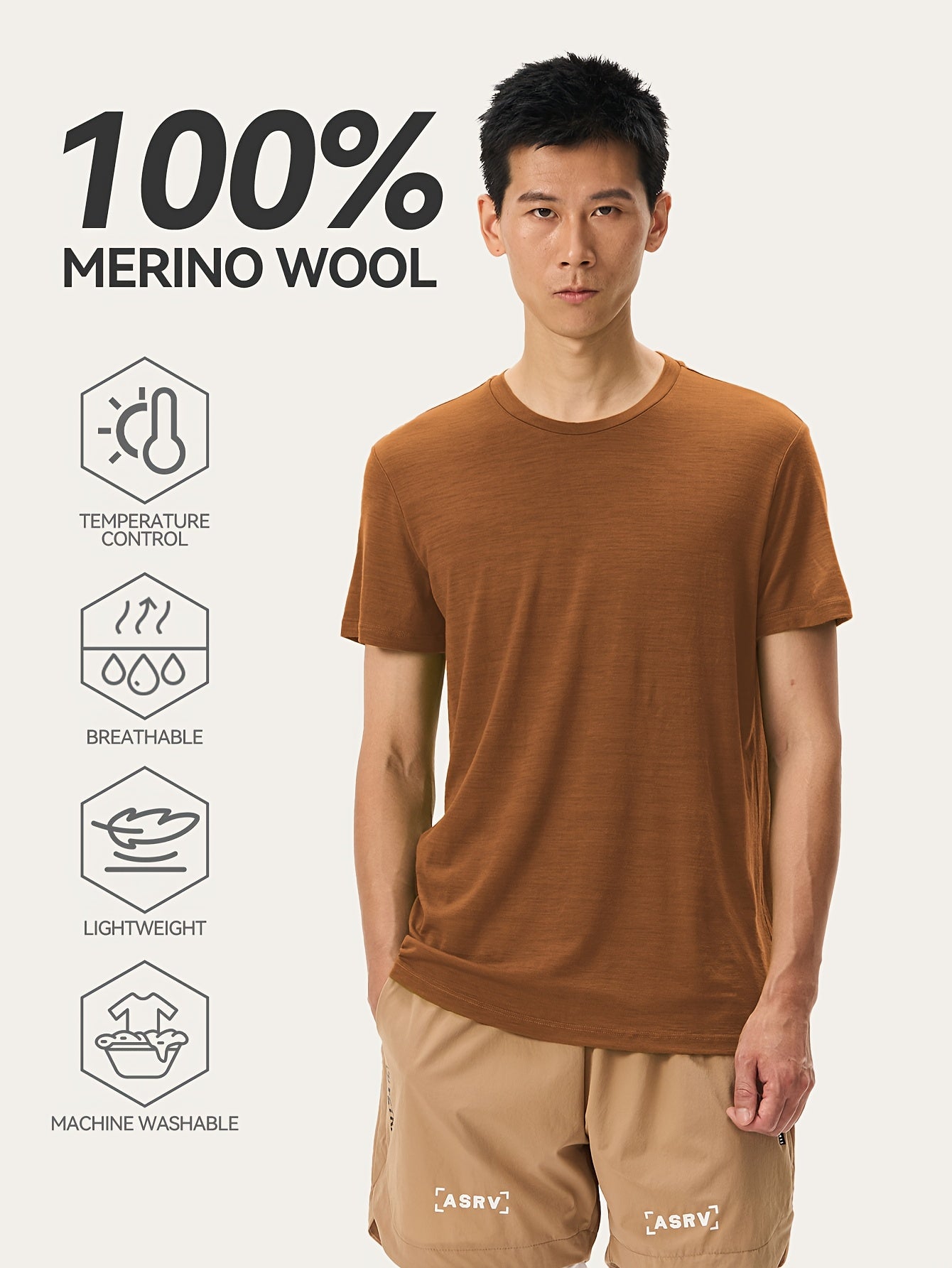 Men's Outdoor Quick-Dry Velvet Short-Sleeve Round-Neck T-Shirt – Breathable for Hiking & Running
