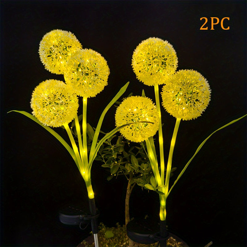 🌟 2pcs Solar Starry Dandelion Lights – Halloween Glow Decor