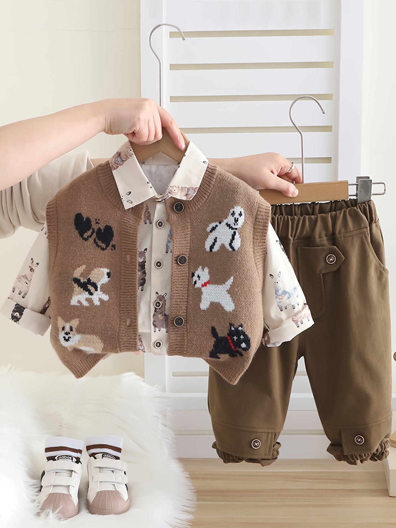 🐶 Dog Embroidery Kids Set (3pcs)