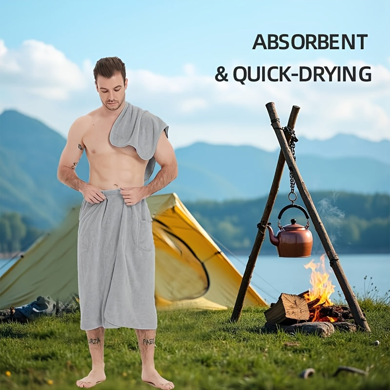 🧖‍♂️ Men’s Microfiber Bath Set (2pcs)