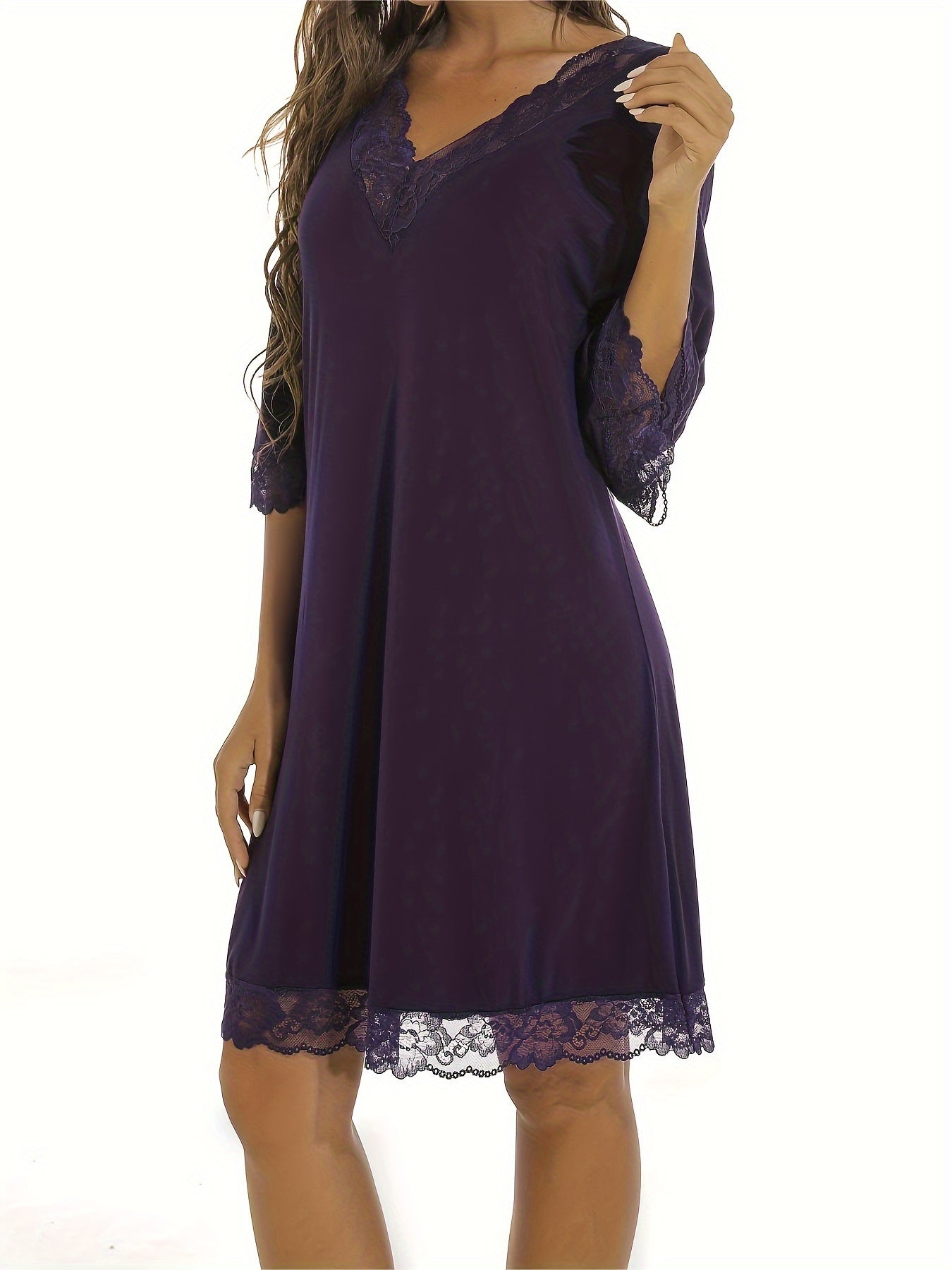 Damen-Sommerpyjama, kurzärmliges Modal-Oberteil und Shorts, weiche, bequeme Loungewear