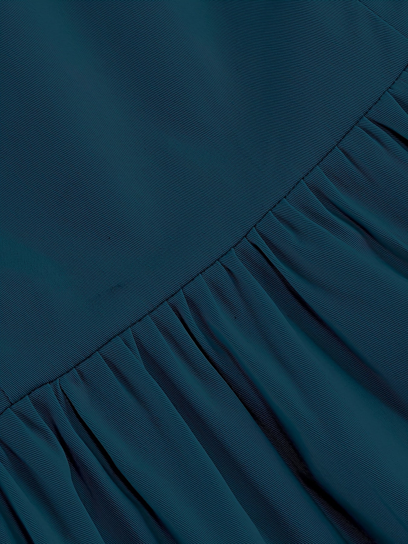 Women’s Retro Dress – Ruffled Hem, Bow Detail, Square Neck & Cinched Waist, Perfect for Spring/Summer/Fall