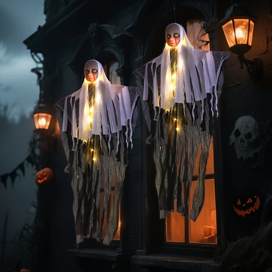 👻 LED Glowing Nun Lights – Spooky Halloween Decor
