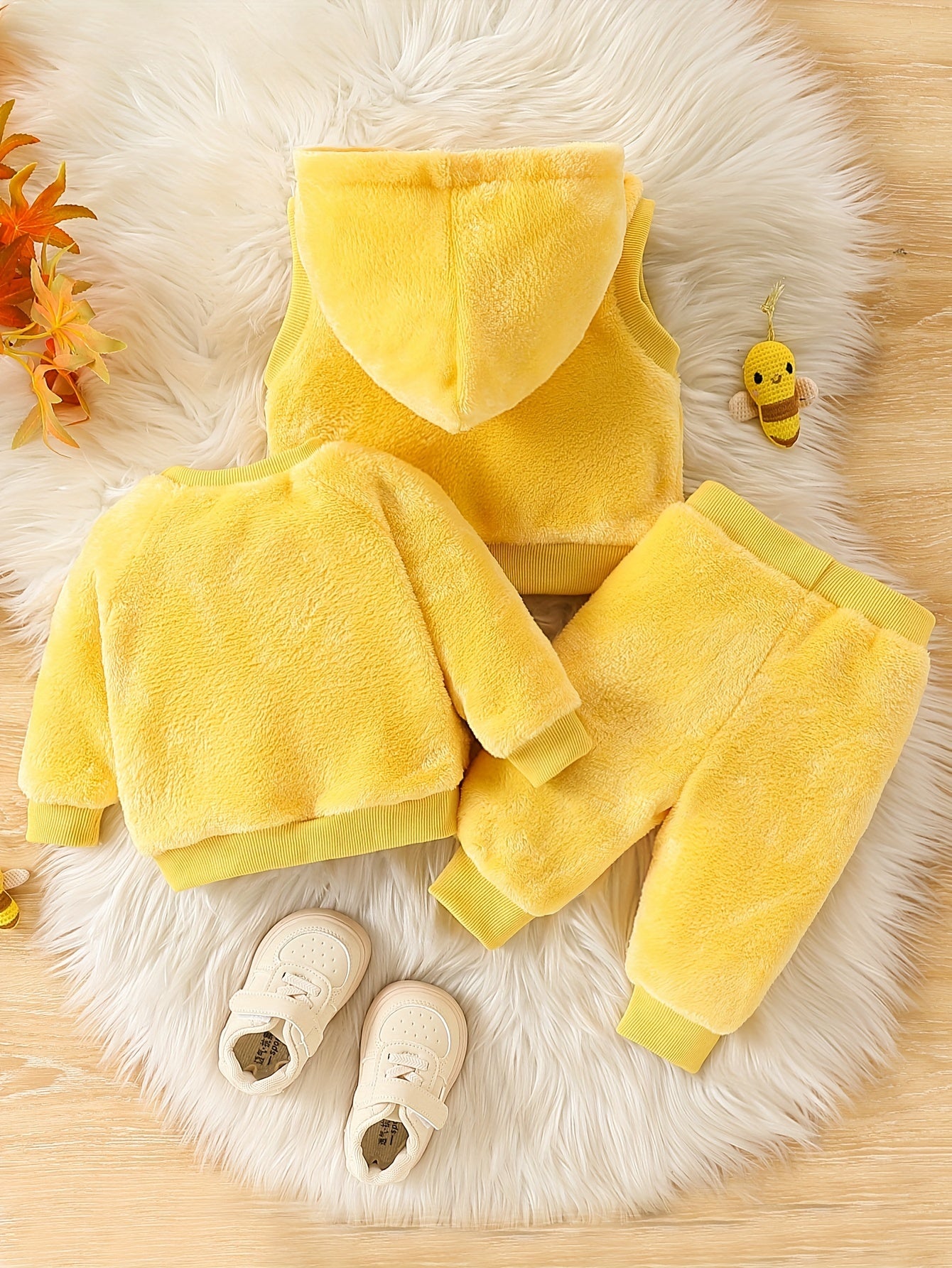 🐝 Bee Fleece Baby Set (3pcs)
