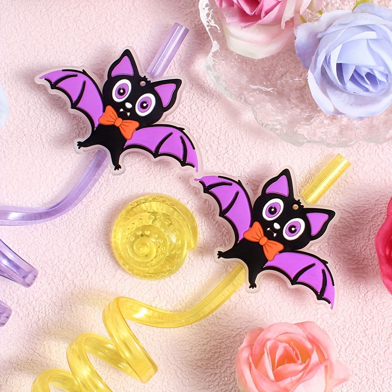 ✨🎃 Glow-in-the-Dark Halloween Straws (12pcs)