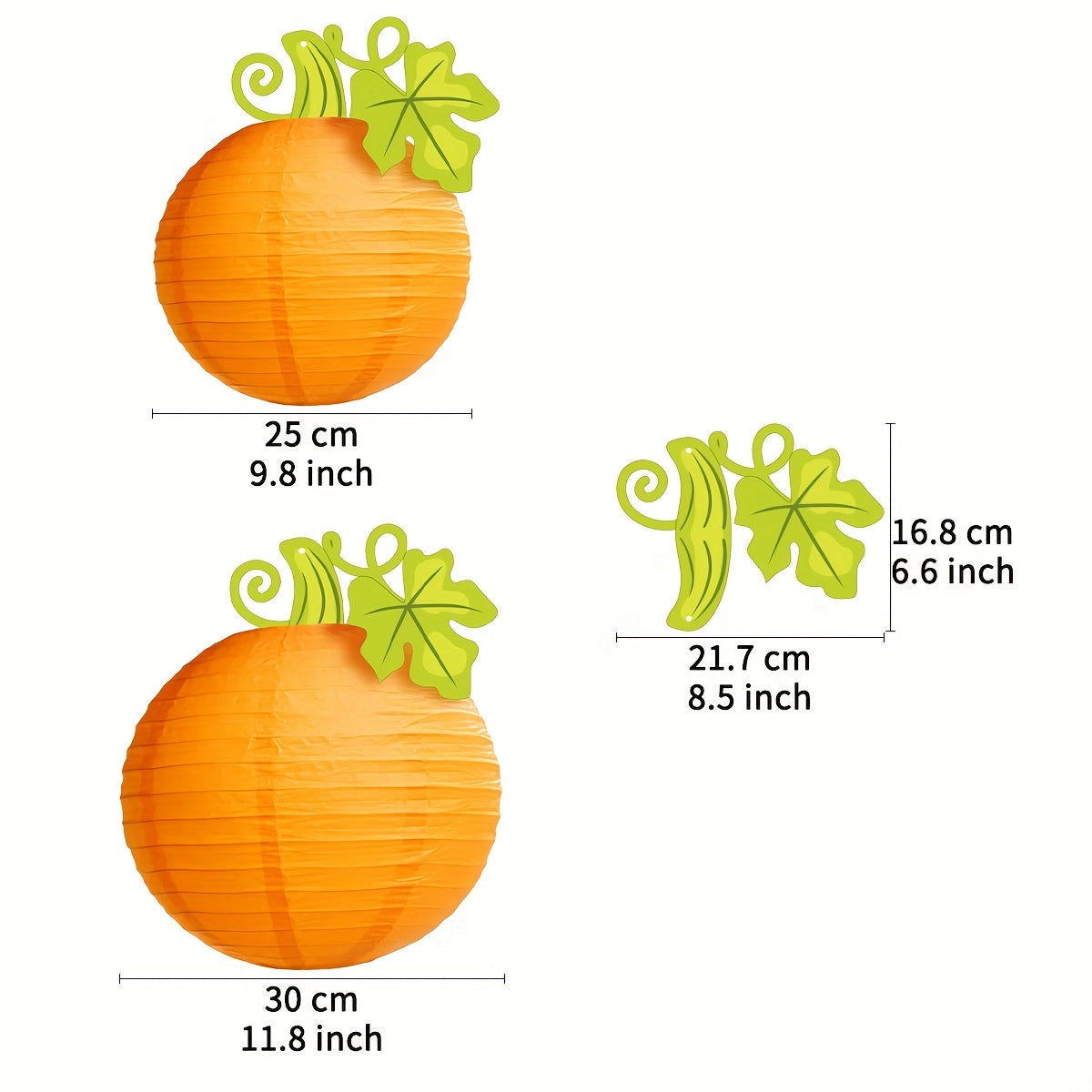 🎃 8pcs Pumpkin Lanterns – Hanging Halloween & Party Decor
