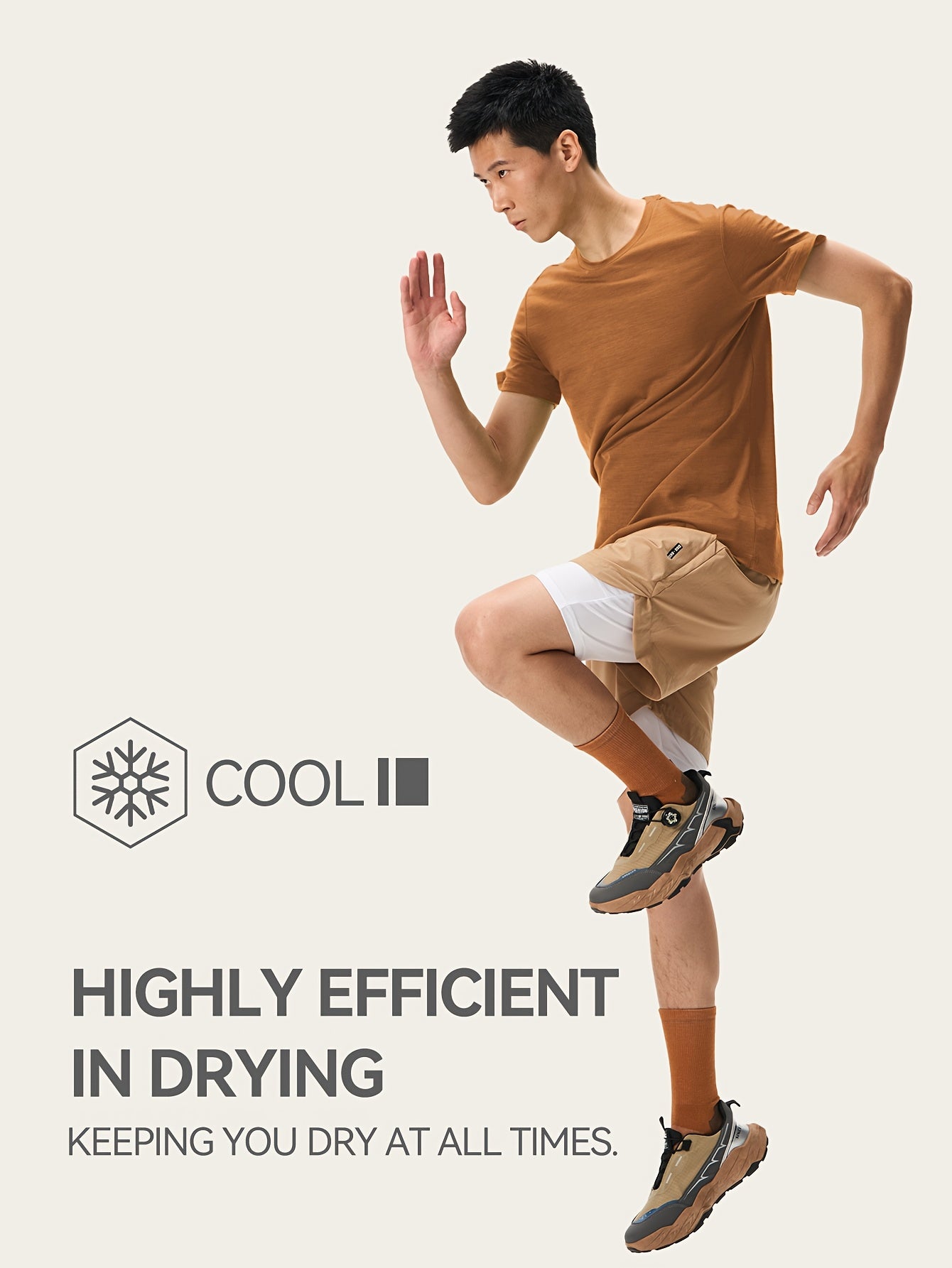 Men's Outdoor Quick-Dry Velvet Short-Sleeve Round-Neck T-Shirt – Breathable for Hiking & Running