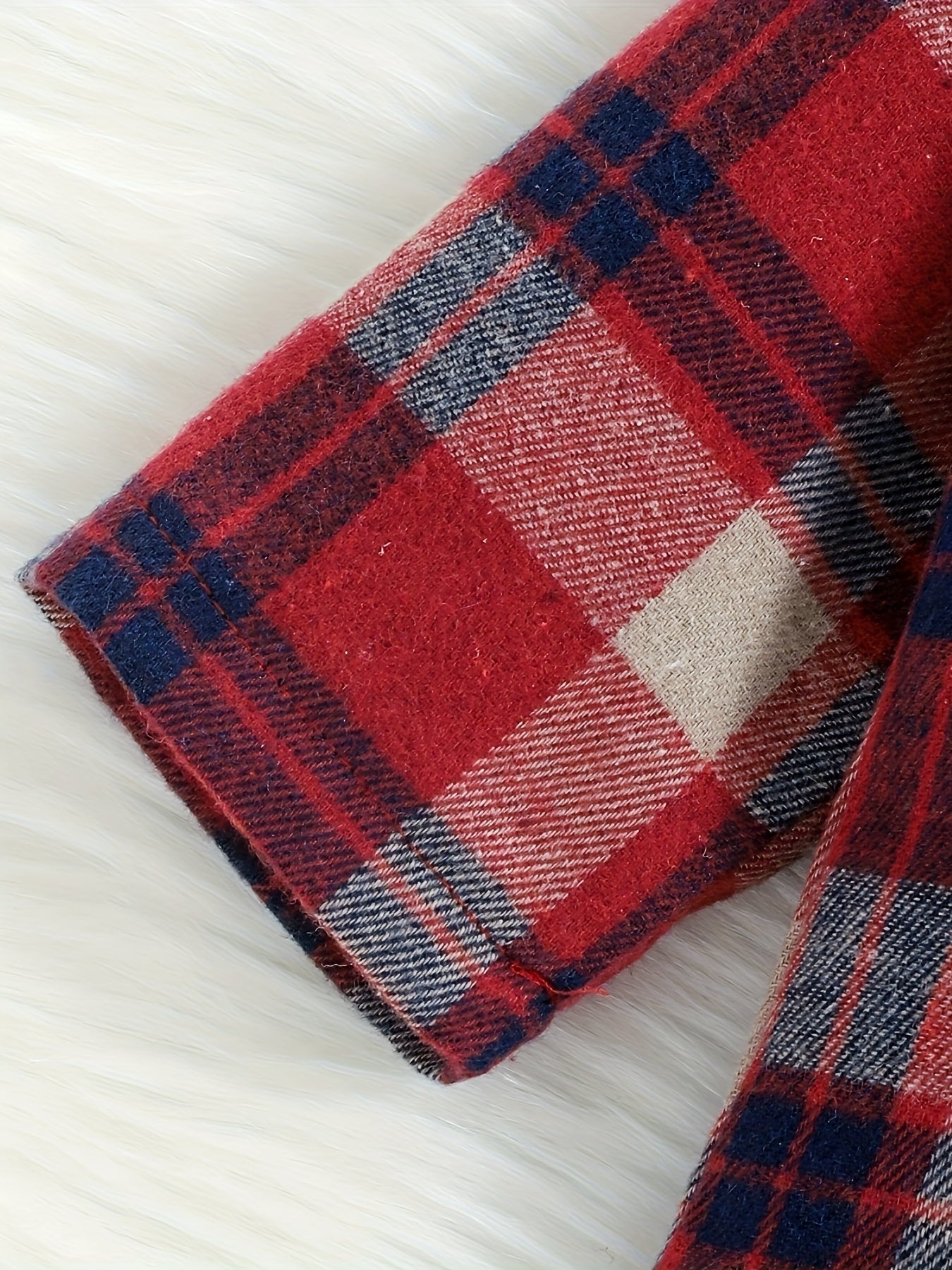 👶 Plaid Romper & Jeans Set (2pcs)