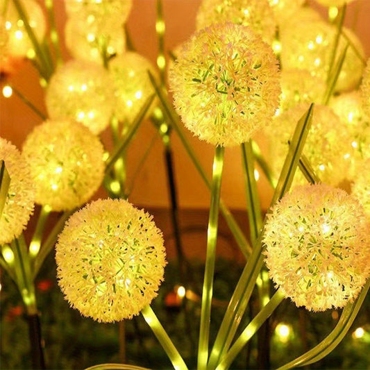 🌟 2pcs Solar Starry Dandelion Lights – Halloween Glow Decor