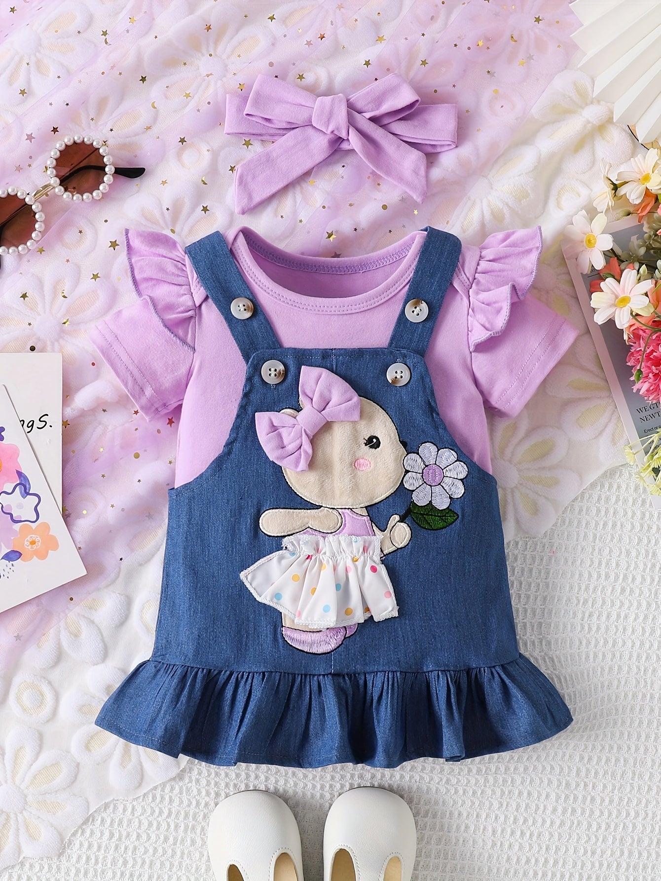 🐻 Bear Sunflower Baby Set