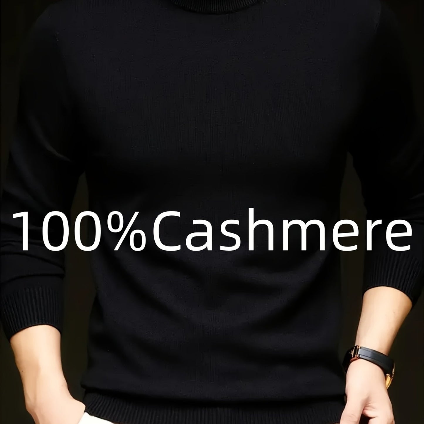 100% Velvet Men's Sweater – Casual & Comfortable, Soft Fabric, Warm, Ideal for Business Layering