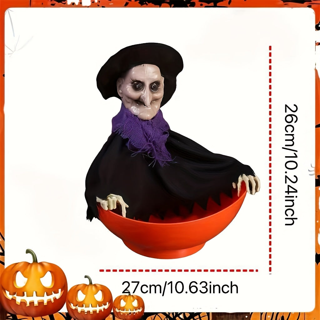 🎃 Halloween Candy Dish – Light-Sensitive Table Decoration