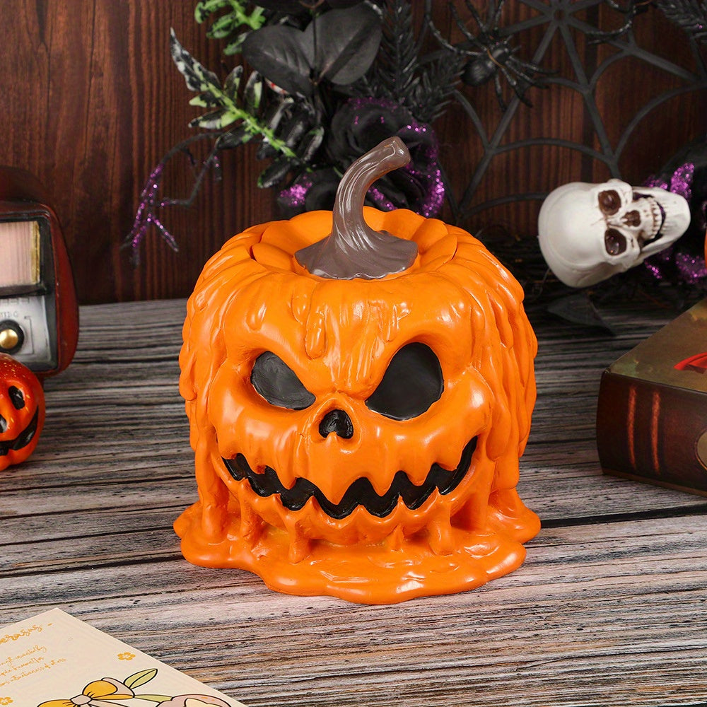 🎃 Pumpkin Head Candy Jar – Spooky Halloween Table Decor