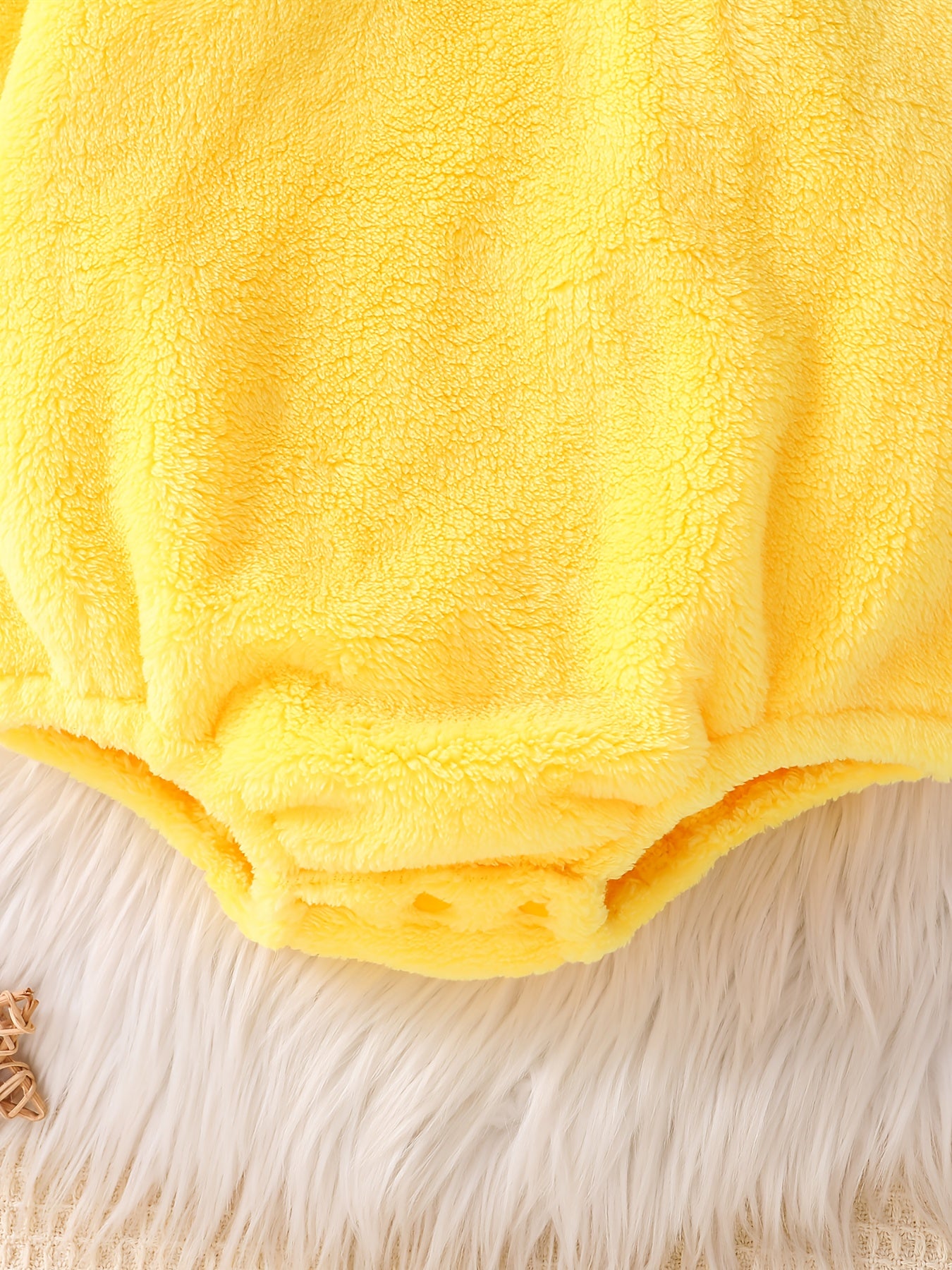 🐥 Yellow Chick Onesie – Soft Fleece Outfit for Babies