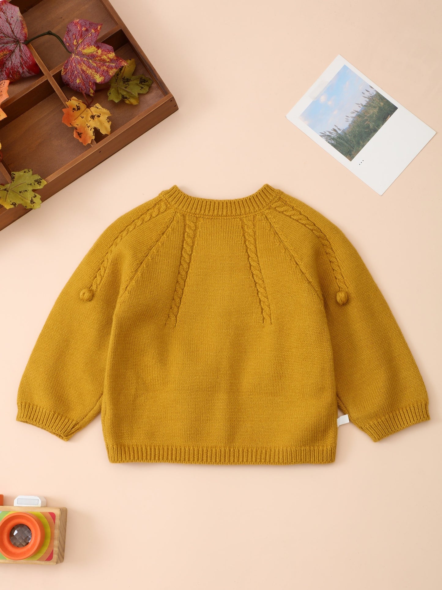 👶 Baby Girl Cozy Sweater – Soft Fall/Winter Cardigan