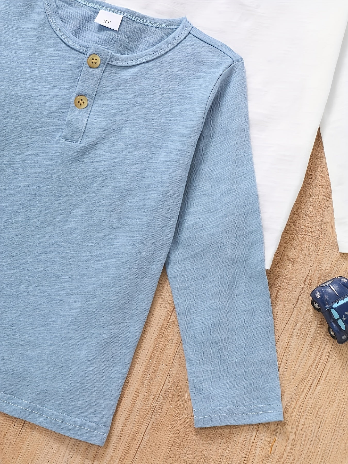Boys’ Long Sleeve T-Shirt – Soft Everyday Basic Top for School & Play