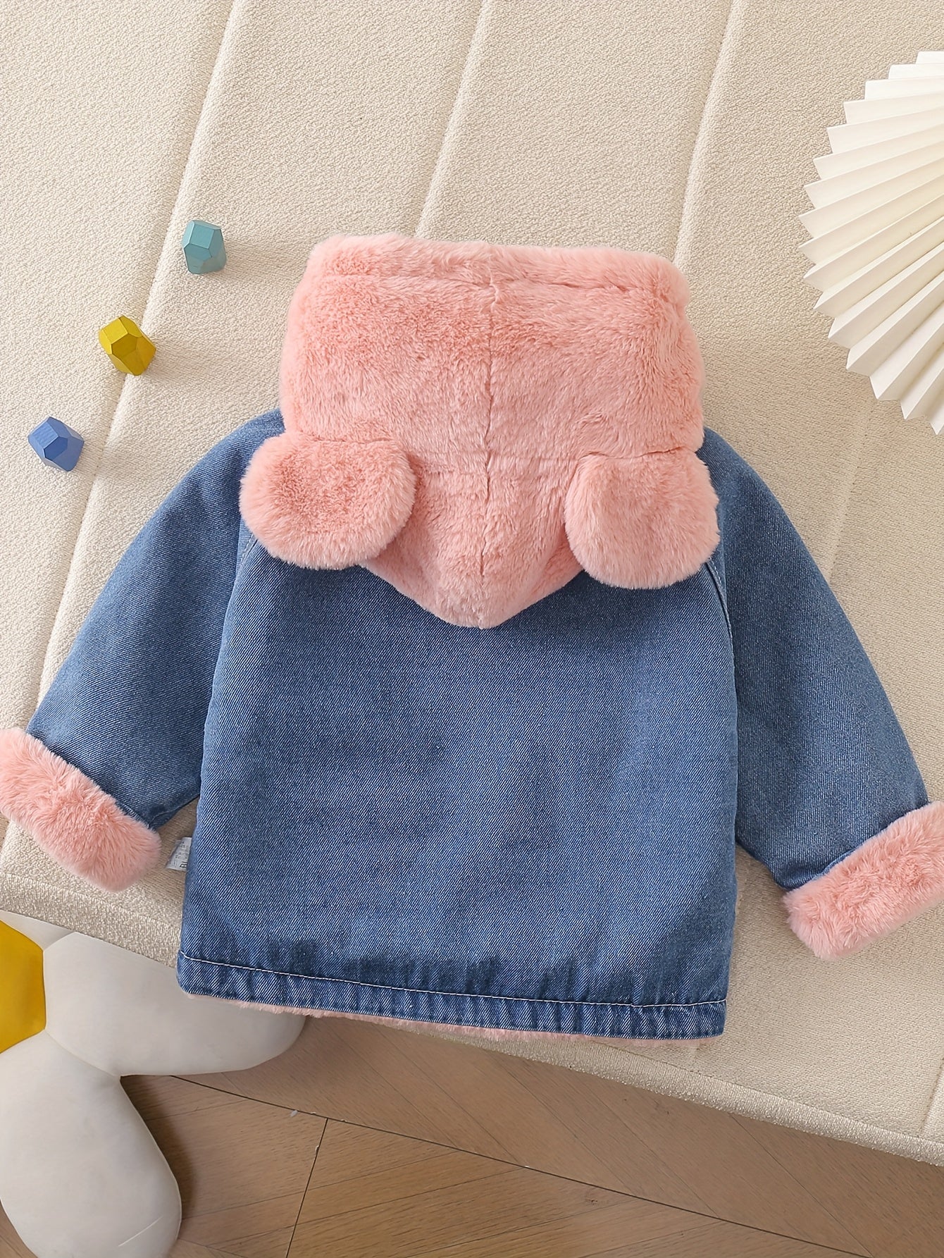 🐻 Fleece Denim Bear Jacket