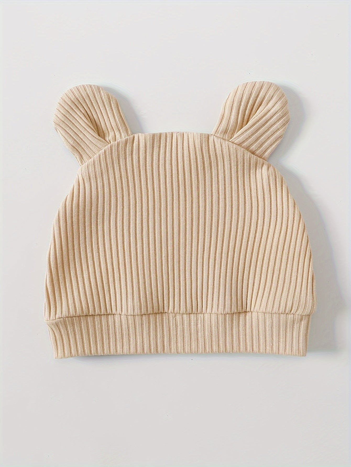 Baby 2PCS Outfit – 3D Bear Bodysuit & Hat Set, Playful Outdoor Wear