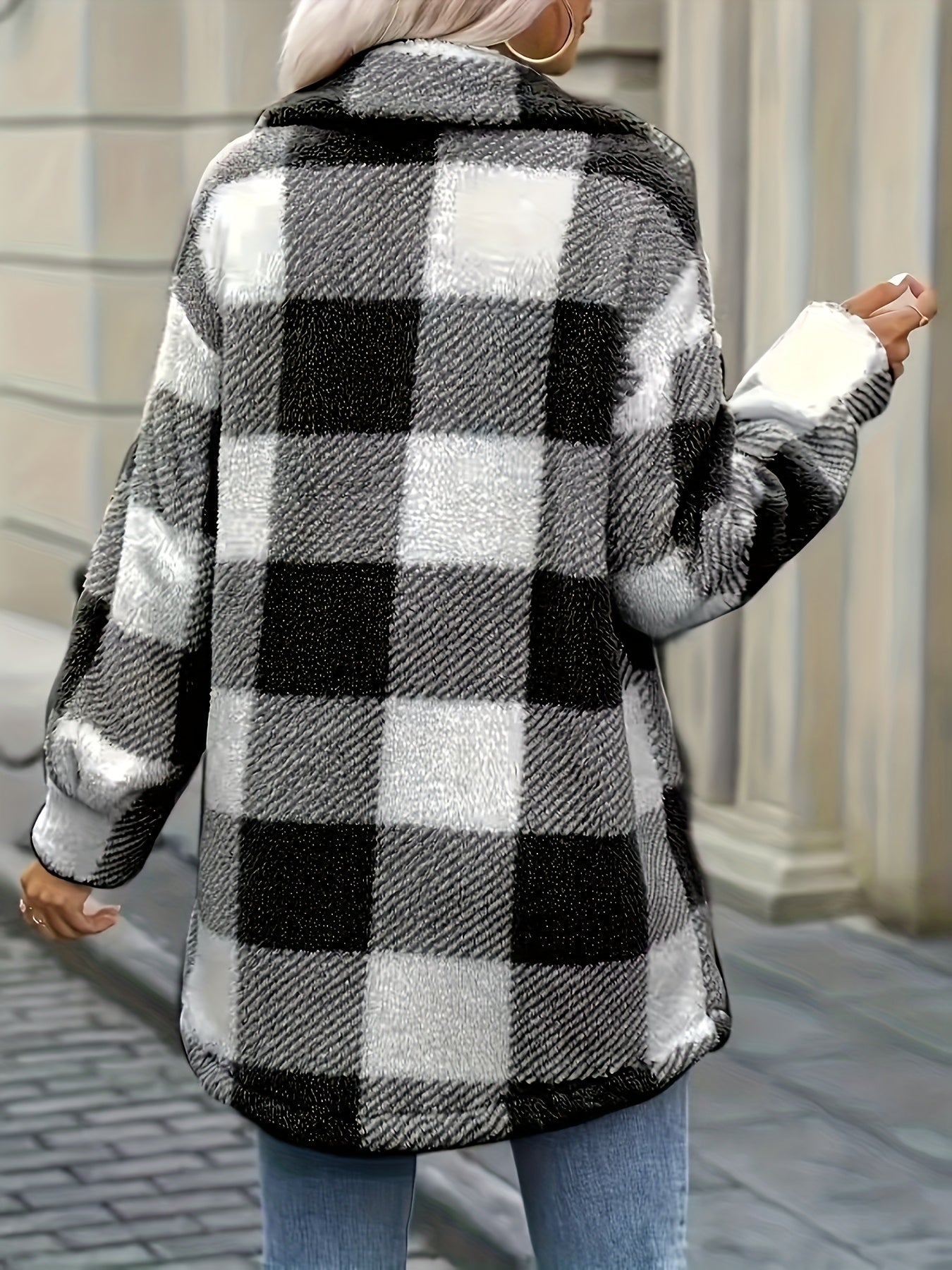 🖤 Checkered Winter Coat