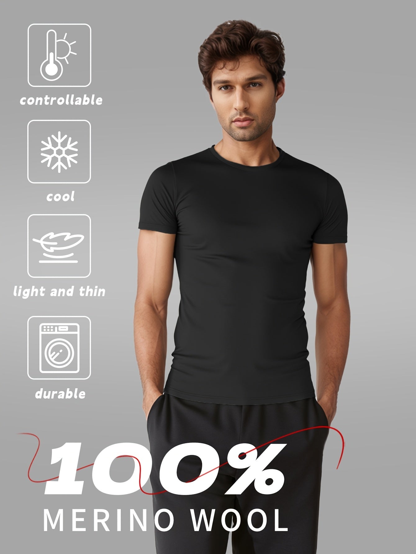 Men's Outdoor Quick-Dry Velvet Short-Sleeve Round-Neck T-Shirt – Breathable for Hiking & Running