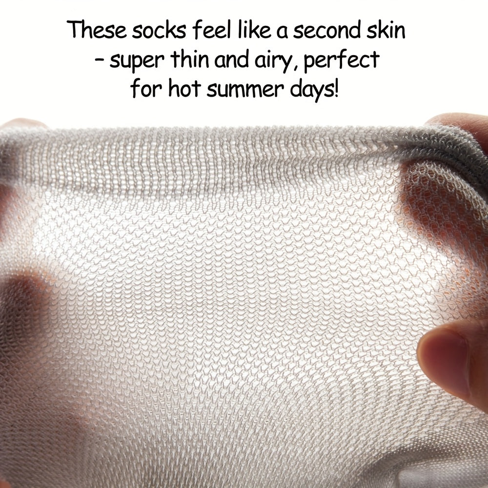 🌿 Mulberry Silk Mesh Socks (3/6prs)