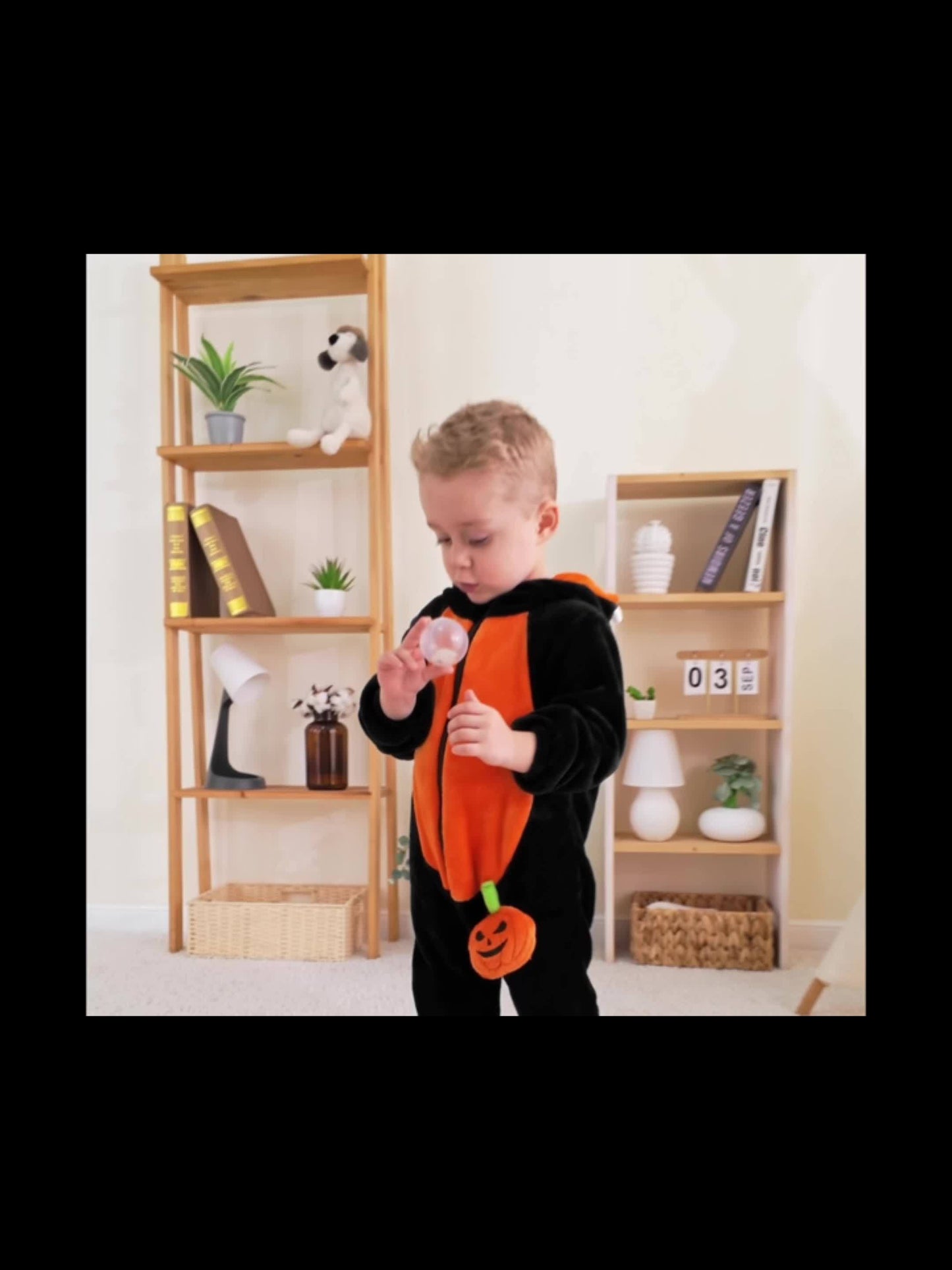 🎃 Pumpkin Dinosaur Onesie – Cozy Halloween & Party Outfit