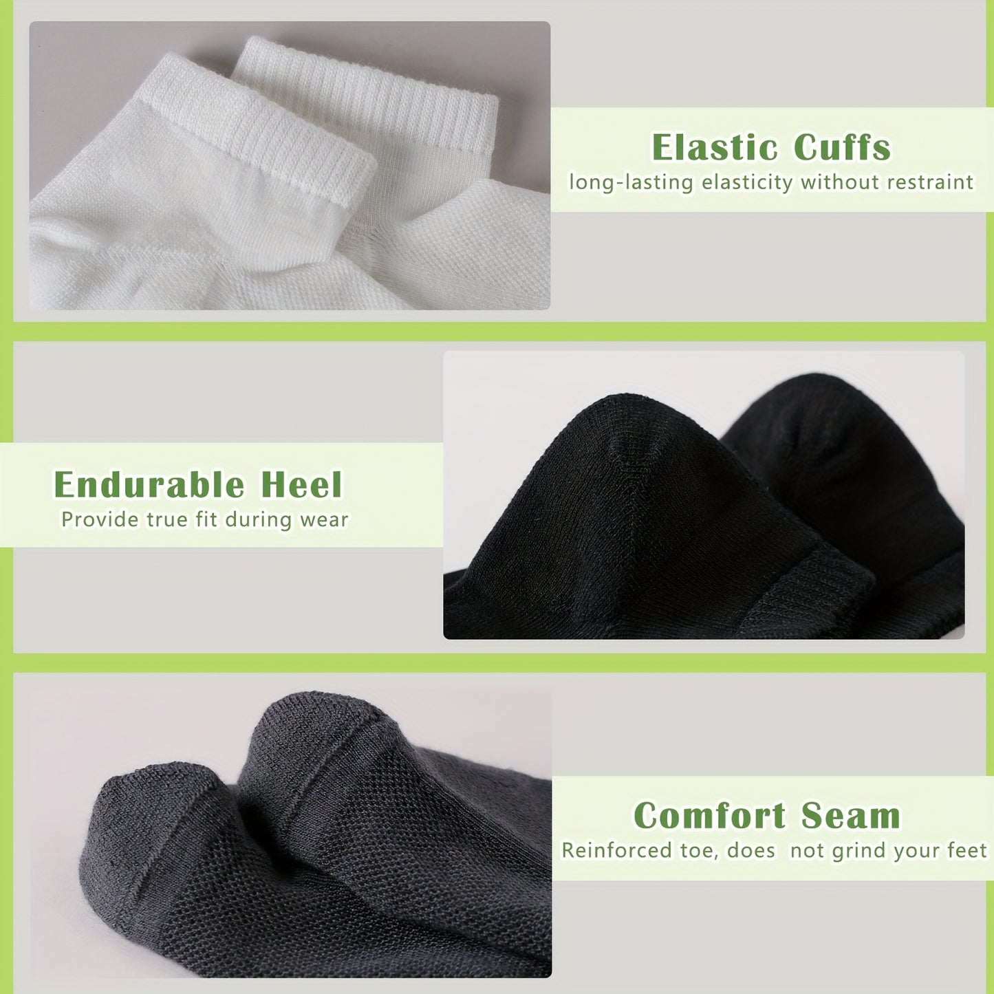 🎋 Bamboo Ankle Socks (6prs)