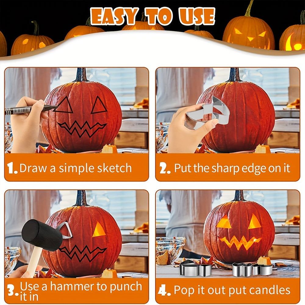 🎃✨ 12pcs Pumpkin Carving Kit – DIY Halloween Tools