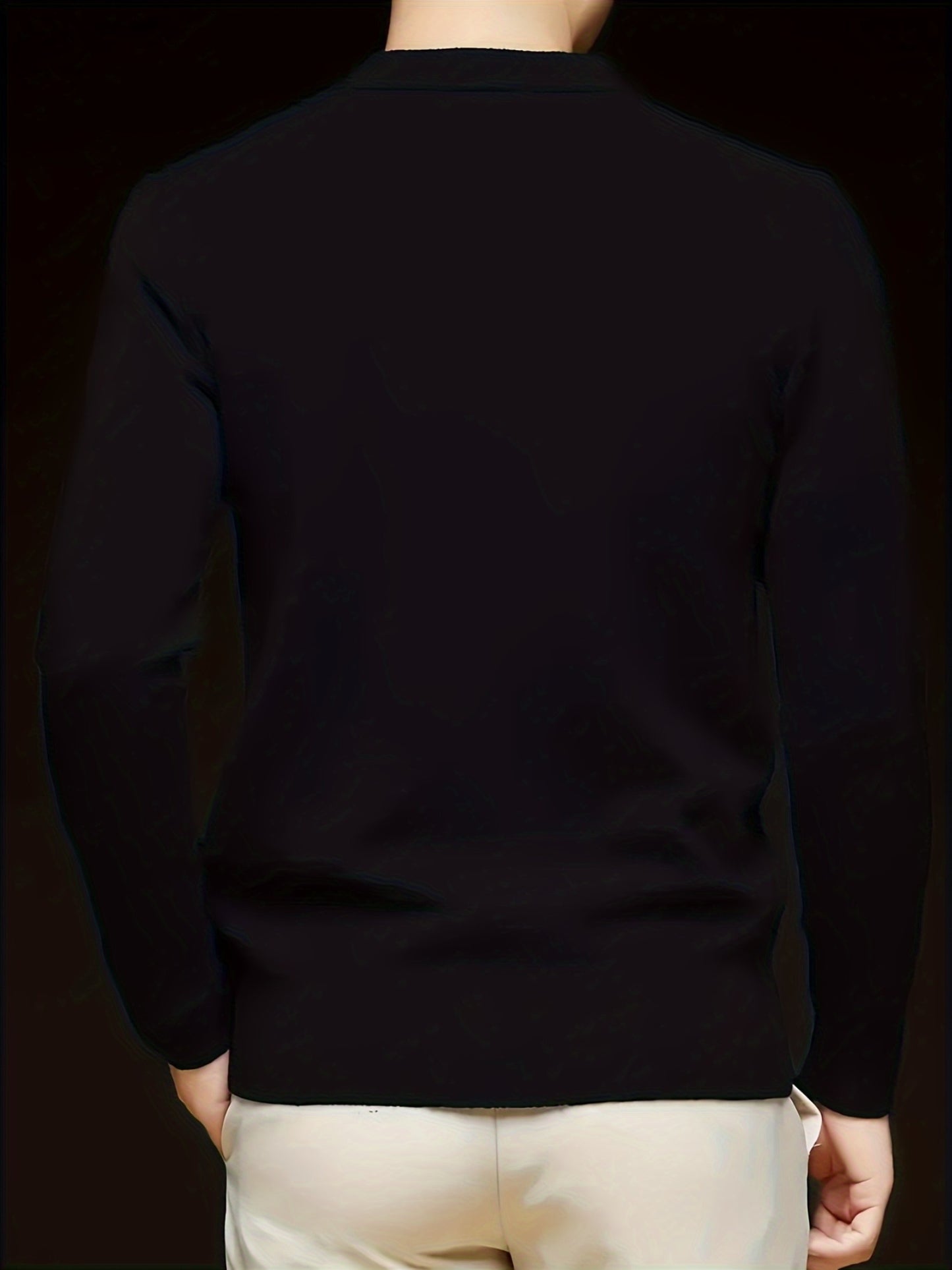 100% Velvet Men's Sweater – Casual & Comfortable, Soft Fabric, Warm, Ideal for Business Layering