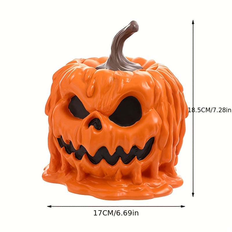 🎃 Pumpkin Head Candy Jar – Spooky Halloween Table Decor