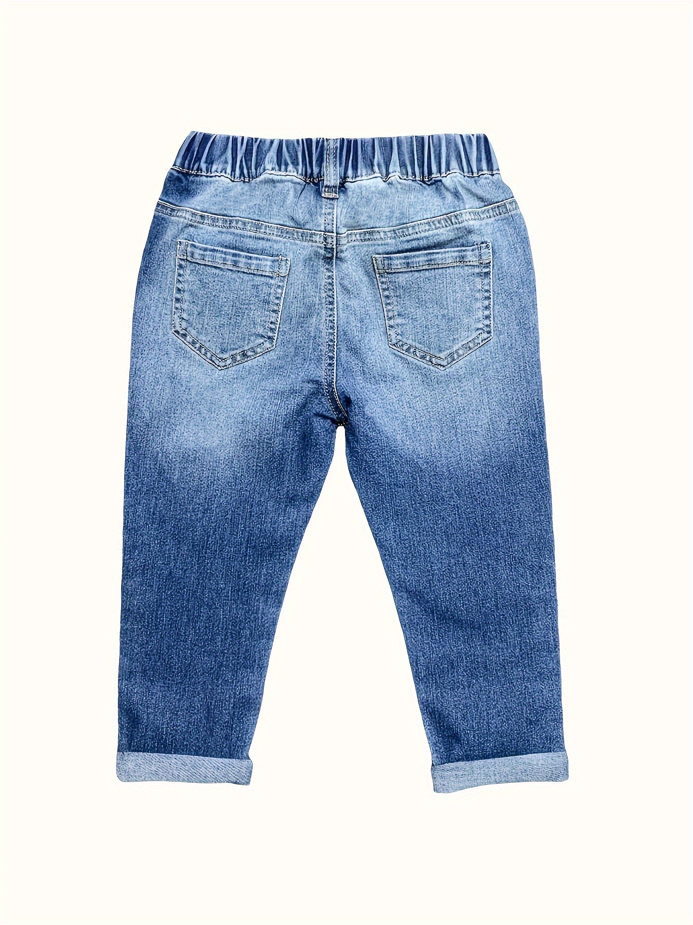 👖 Kids Elastic Denim Jeans