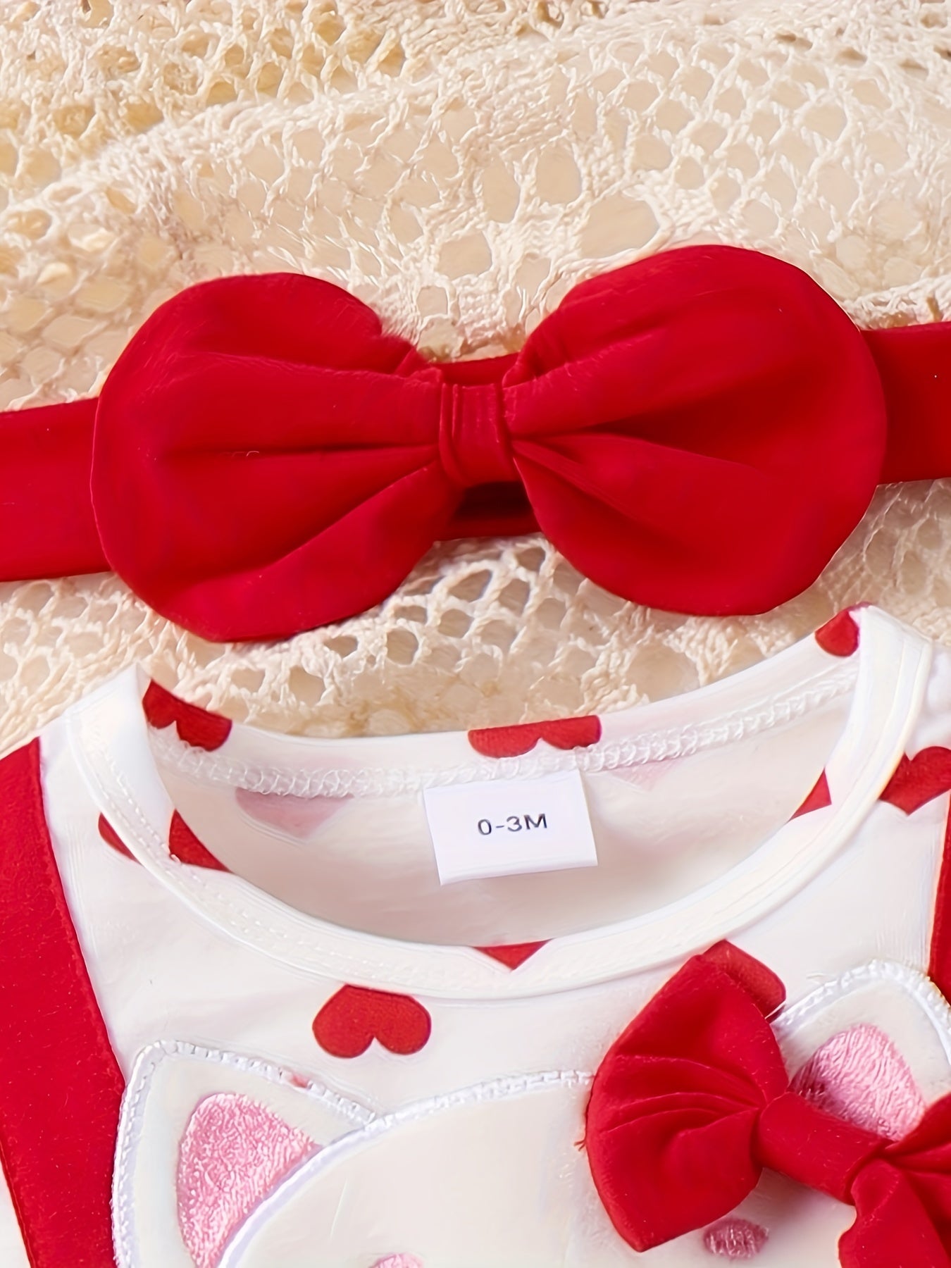 Conjunto de macacão 2 peças para bebé 0–18 meses – Macacão de manga comprida com folha de lótus e chapéu, bordado de gatinho de desenho animado para outono/inverno