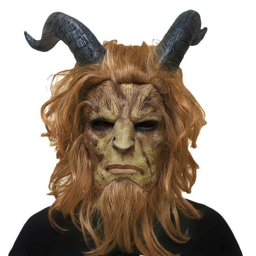 👹 Mythical Creature Mask – Horned Halloween Costume