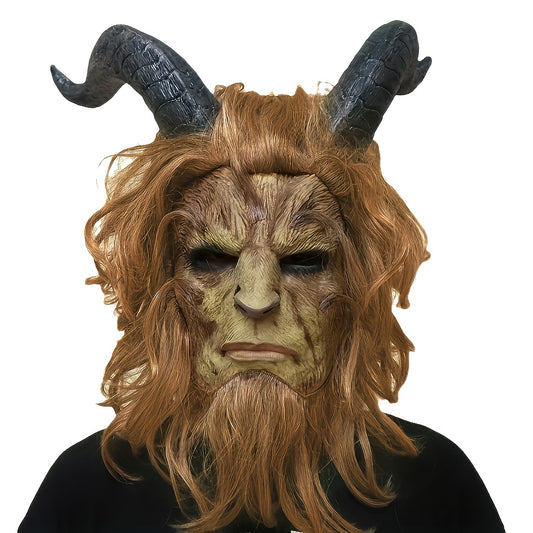 👹 Mythical Creature Mask – Horned Halloween Costume