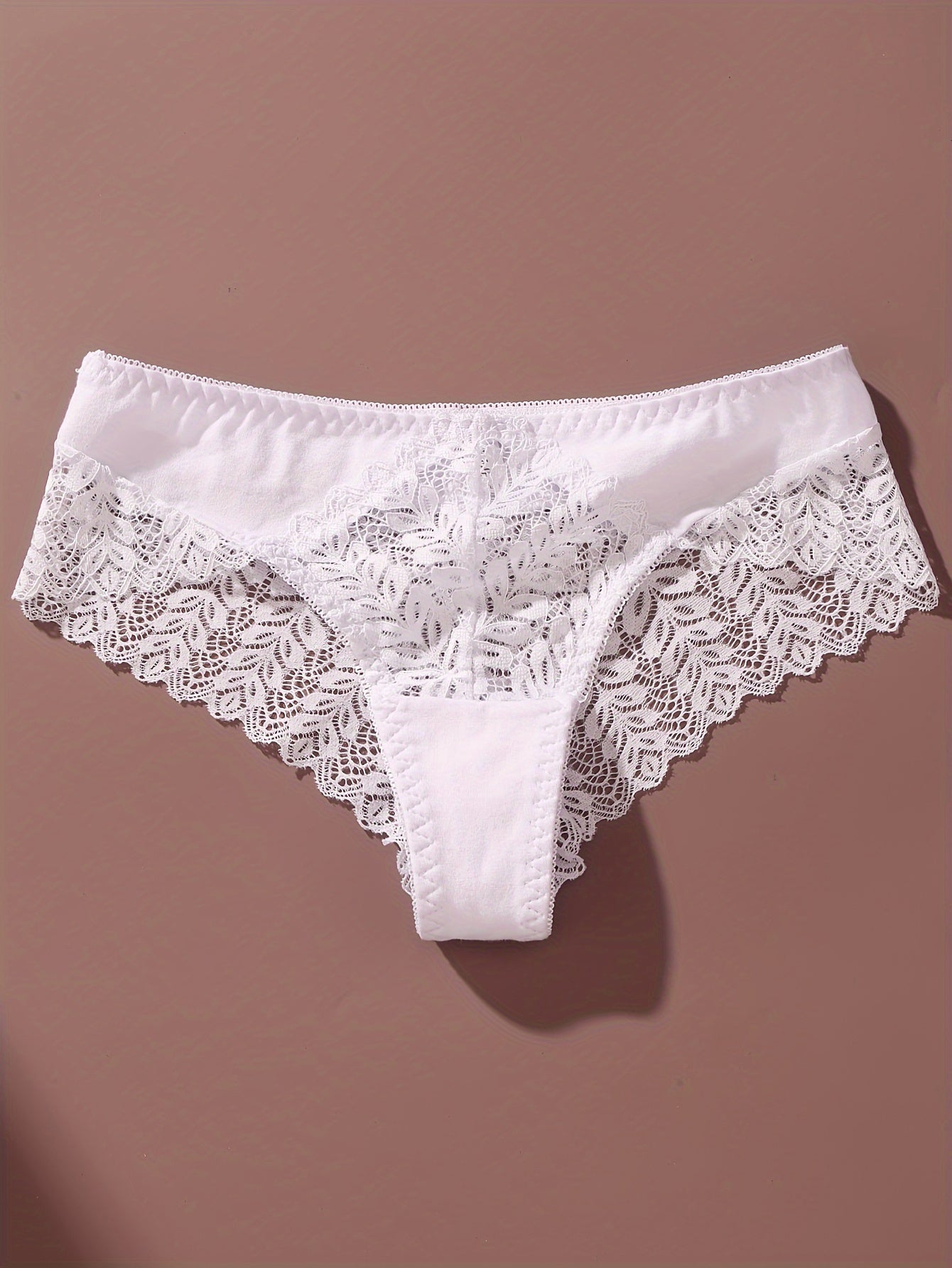 3PCS Women’s Lace Panty Set – French Romantic Triangle Underwear for Autumn & Winter