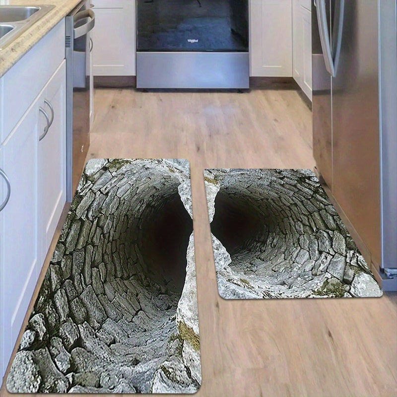 🌀 Endless Abyss Door Mat – Non-Slip Visual Illusion Decor