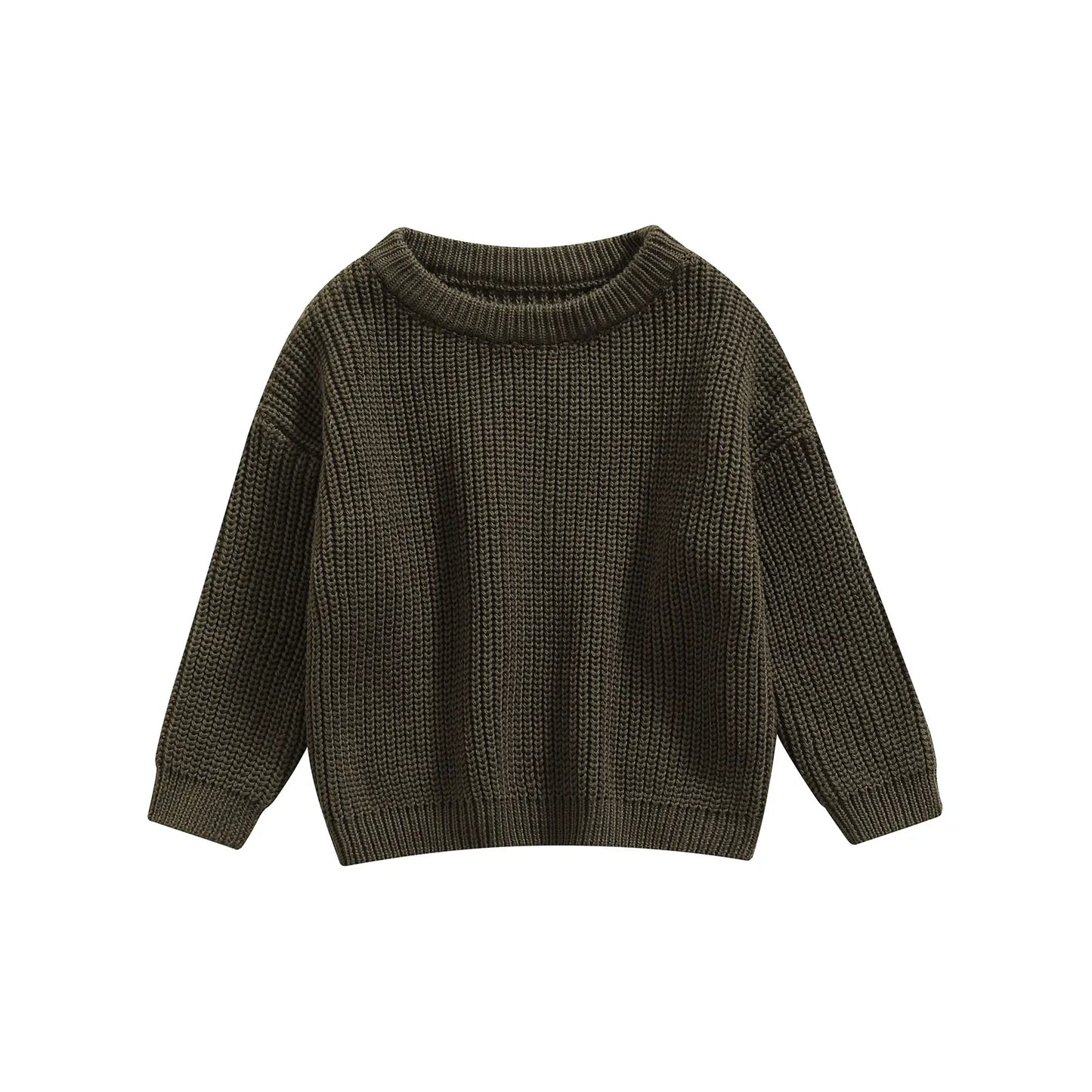 MISOWMNJOY Kids Knit Sweater – Winter Long Sleeve Pullover for Boys & Girls