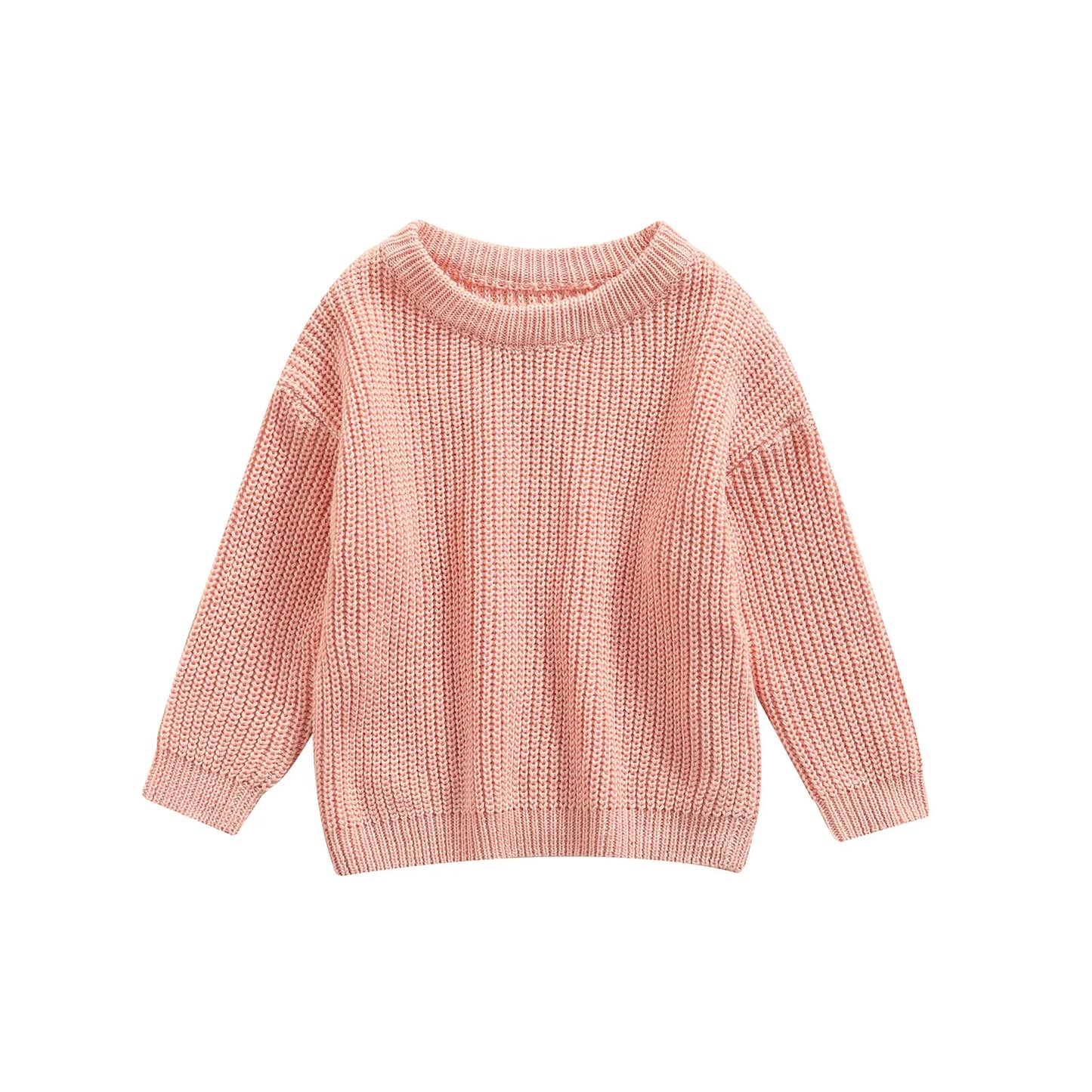 MISOWMNJOY Kids Knit Sweater – Winter Long Sleeve Pullover for Boys & Girls
