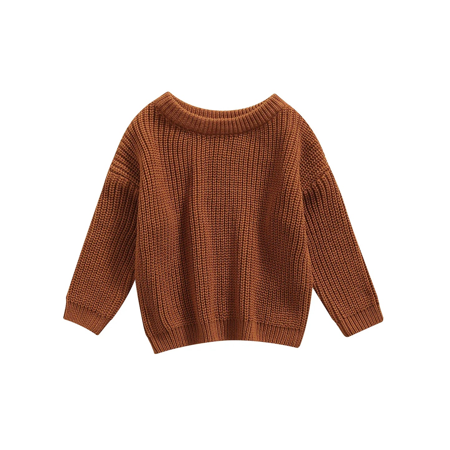 MISOWMNJOY Kids Knit Sweater – Winter Long Sleeve Pullover for Boys & Girls