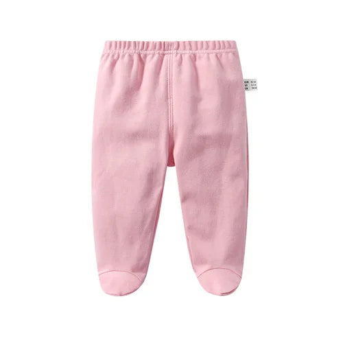 Calças de algodão para bebé recém-nascido dos 0 aos 12 meses, calças compridas com estampado de letras, leggings casuais para meninos e meninas