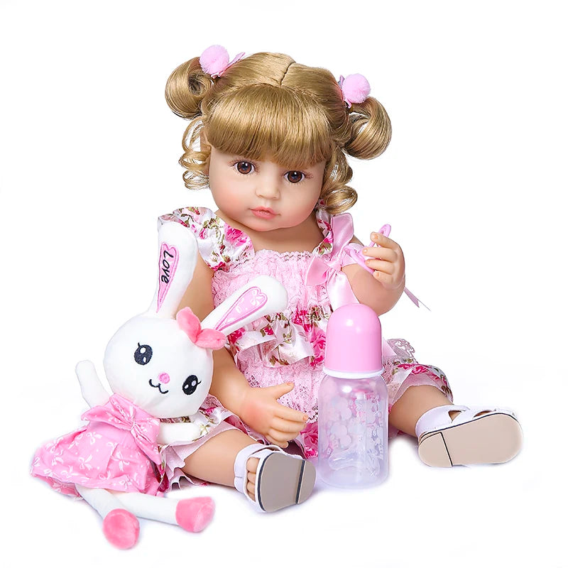 50CM Full Body Soft Silicone Popular Sweet Face Reborn High Quality Doll