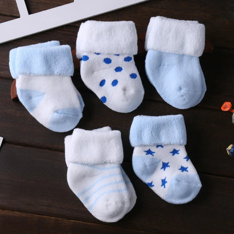 5Pairs/lot unisex Non-Skid Baby Shoe Socks 0-12months, Cotton