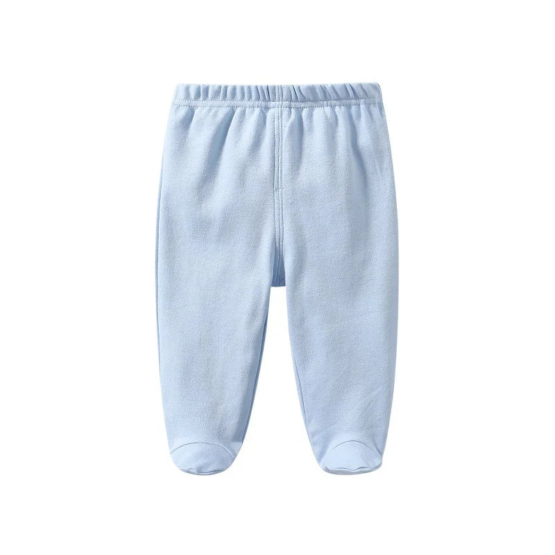 Calças de algodão para bebé recém-nascido dos 0 aos 12 meses, calças compridas com estampado de letras, leggings casuais para meninos e meninas