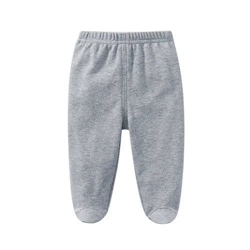 Calças de algodão para bebé recém-nascido dos 0 aos 12 meses, calças compridas com estampado de letras, leggings casuais para meninos e meninas