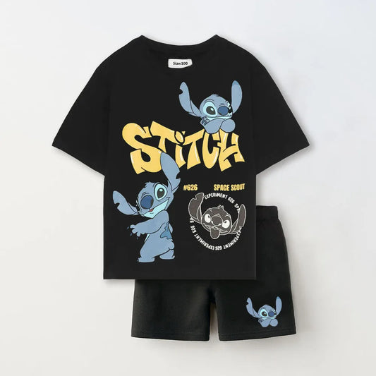Baby Boys’ Summer Outfit Set – Short Sleeve Tee & Shorts (1–6Y)