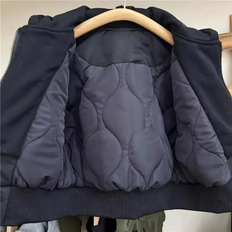 2025 Kids’ Hooded Jacket – Windproof & Rainproof Patchwork Coat for Boys