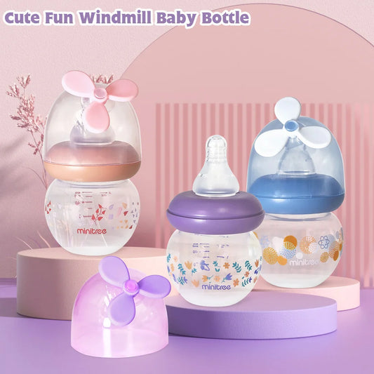 60ML Mini Baby Bottle with Windmill Cap – Perfect for Kids