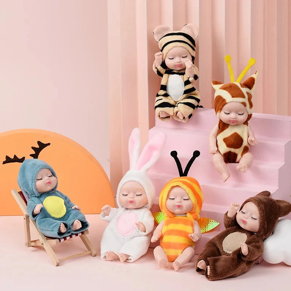 6-piece reborn doll kit, cute princess dolls